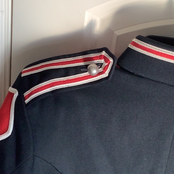 EUC Vintage 1960 Fruhauf Cardinal Red & Black Marching Band Uniform Jacket - Picture 7 of 11